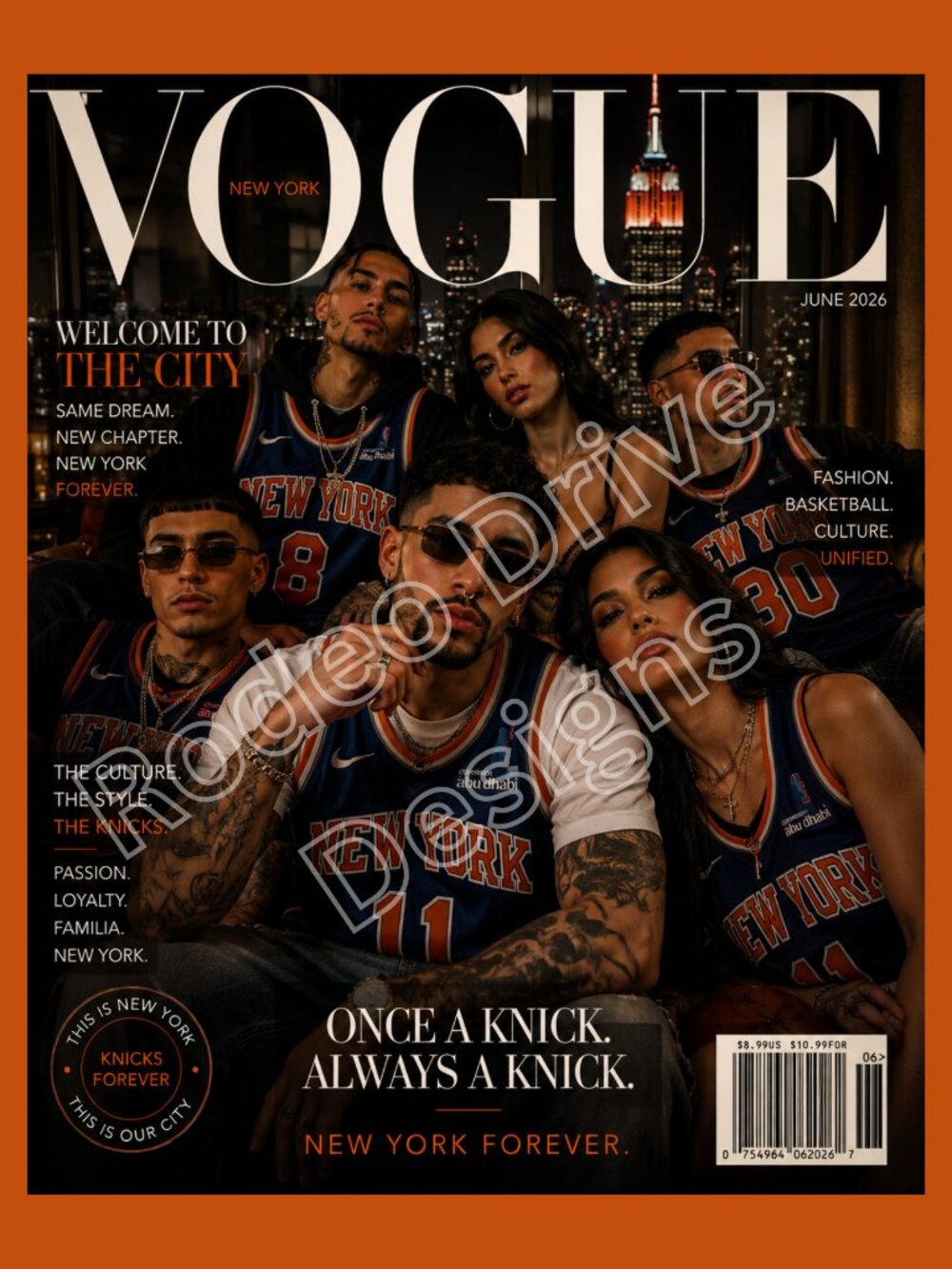 Vogue Knicks 11x17 Unframed Poster